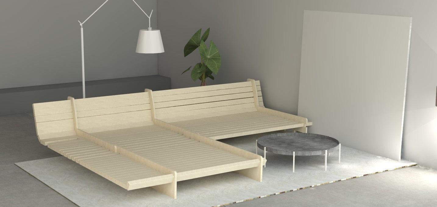 DIY plywood and 2X4 furniture