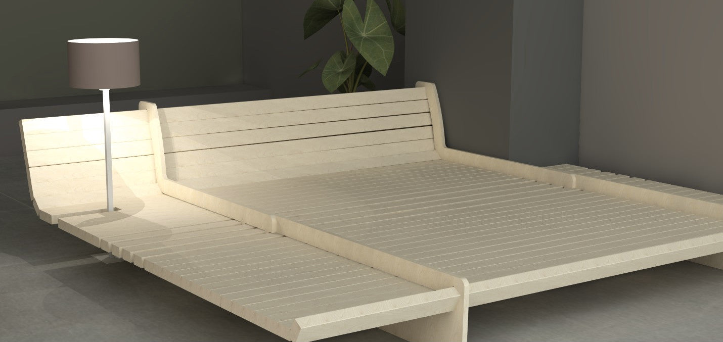 DIY wood bed frame